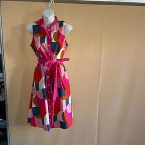 Boden Multicolor Sleeveless Midi Dress